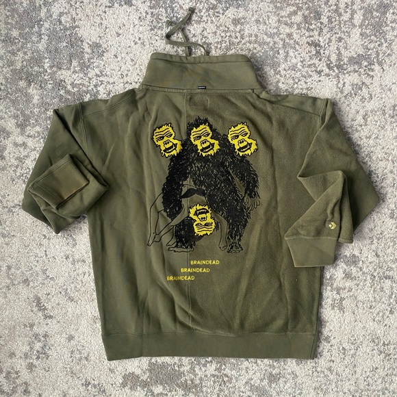 Converse X Brain Dead Overdye Bananas Men’s Medium Sweatshirt - Picture 8 of 8